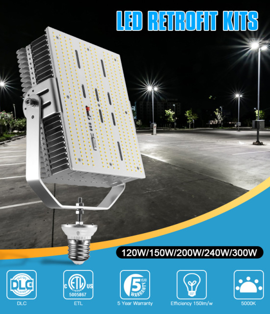 Ngtlight® 100W LED Retrofit Kits 14000LM 400W MH/HPS Equiv Parking Lot LED Shoebox Retrofit Lights 5700K E39