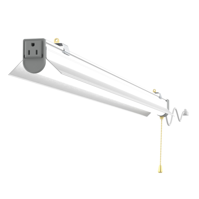 Ngtlight® 80W Linkable LED Shop Light 4FT 10400LM 5000K With Plug 120V LED Garage Ceiling Workshop Light ON/Off Pull Chain Suspended & Flush Mount