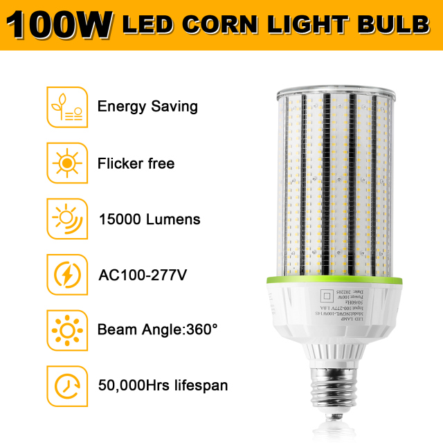 Ngtlight® 100W LED Corn Bulb Light E39 Base 14000Lm 3000~6500K Replace 250W MH/HPS/HID/CFL