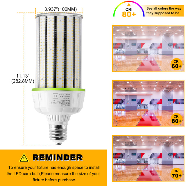 Ngtlight® 100W LED Corn Bulb Light E39 Base 14000Lm 3000~6500K Replace 250W MH/HPS/HID/CFL