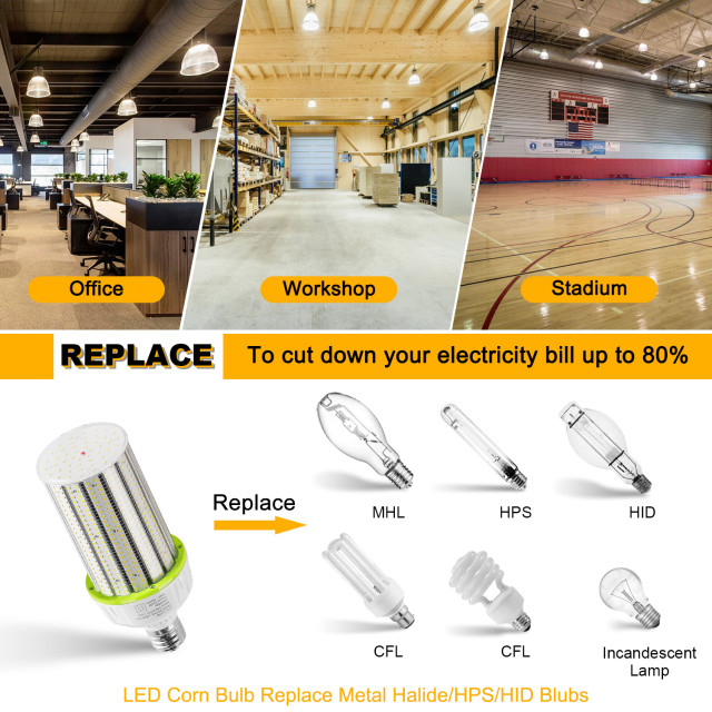 Ngtlight® 100W LED Corn Bulb Light E39 Base 14000Lm 3000~6500K Replace 250W MH/HPS/HID/CFL