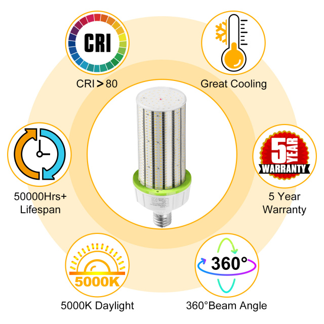 Ngtlight® 120W LED Corn Bulb Light E39 Base 16800Lm 3000~6500K Replace 400W MH/HPS/HID/CFL