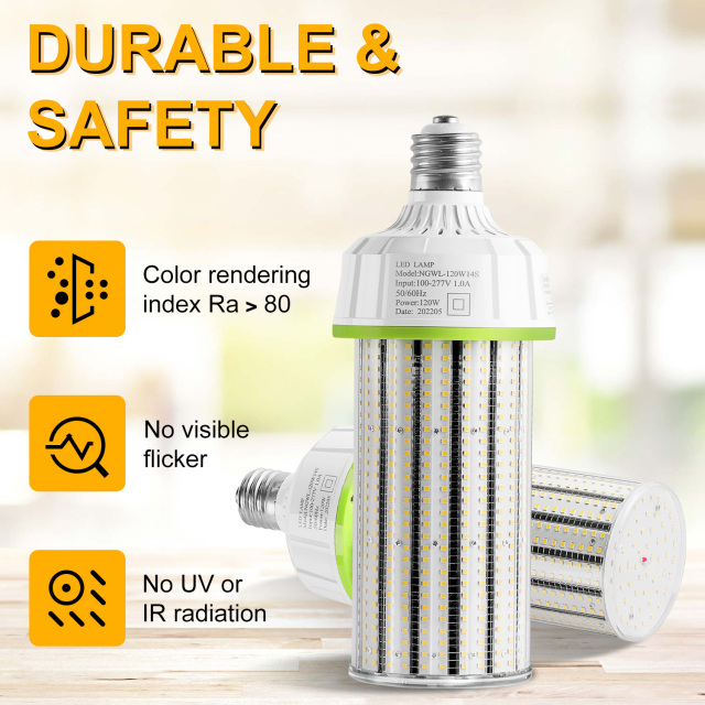 Ngtlight® 120W LED Corn Bulb Light E39 Base 16800Lm 3000~6500K Replace 400W MH/HPS/HID/CFL