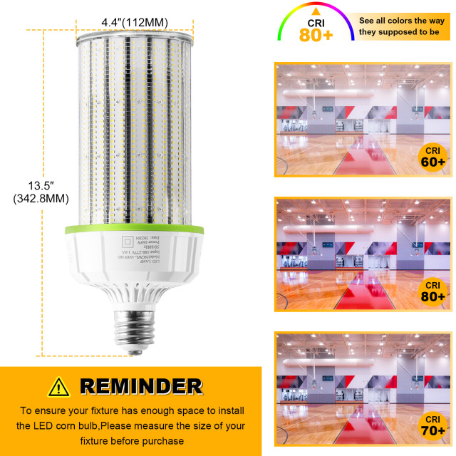 Ngtlight® 160W LED Corn Bulb Light E39 Base 22400Lm 3000~6500K Replace 400W MH/HPS/HID/CFL