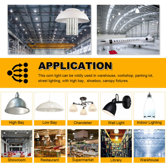 Ngtlight® 160W LED Corn Bulb Light E39 Base 22400Lm 3000~6500K Replace 400W MH/HPS/HID/CFL