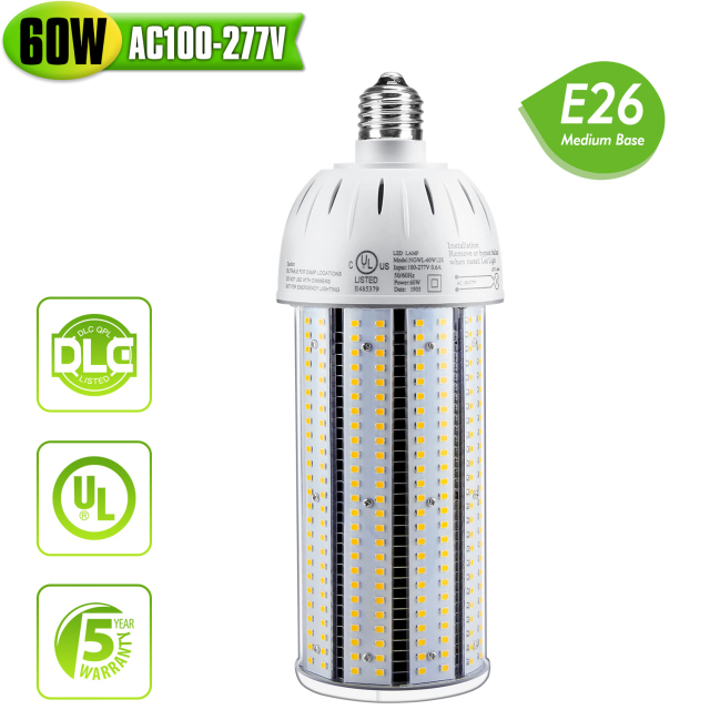 Ngtlight® 60W LED Corn Bulb Light E26 Base 8400Lm 3000~6500K Replace 150W MH/HPS/HID/CFL