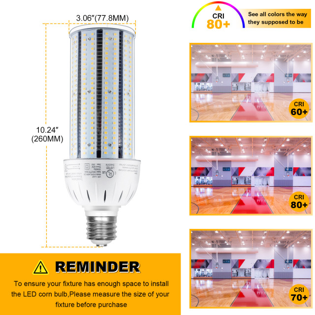 Ngtlight® 60W LED Corn Bulb Light E26 Base 8400Lm 3000~6500K Replace 150W MH/HPS/HID/CFL