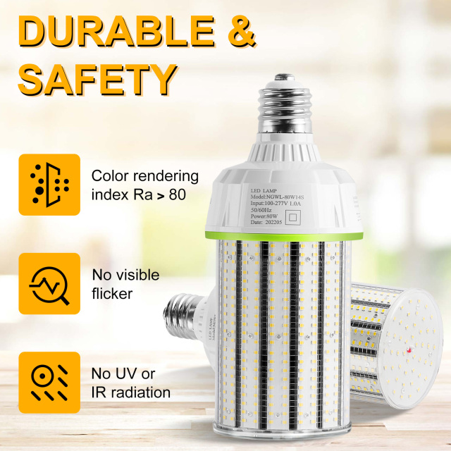 Ngtlight® 80W LED Corn Bulb Light E39 Base 11200Lm 3000~6500K 175W MH/HPS/HID/CFL