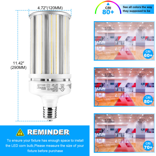 Ngtlight® 125W Die Casting LED Corn Light E39 Base 17500Lm 3000~6500K Replace 400W MH/HPS/HID/CFL