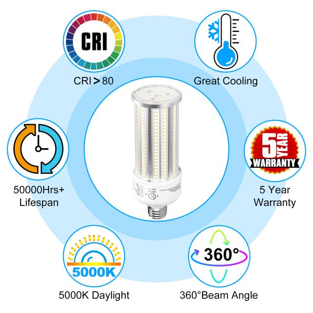 Ngtlight® 36W Die Casting LED Corn Light E26 Base 3800Lm 3000~6500K Replace 80W MH/HPS/HID/CFL