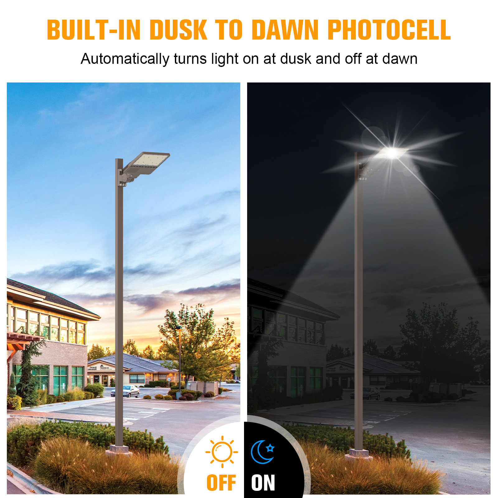 200W LED Parking Lot Light | Free Shipping from USA/CA | 5 Years