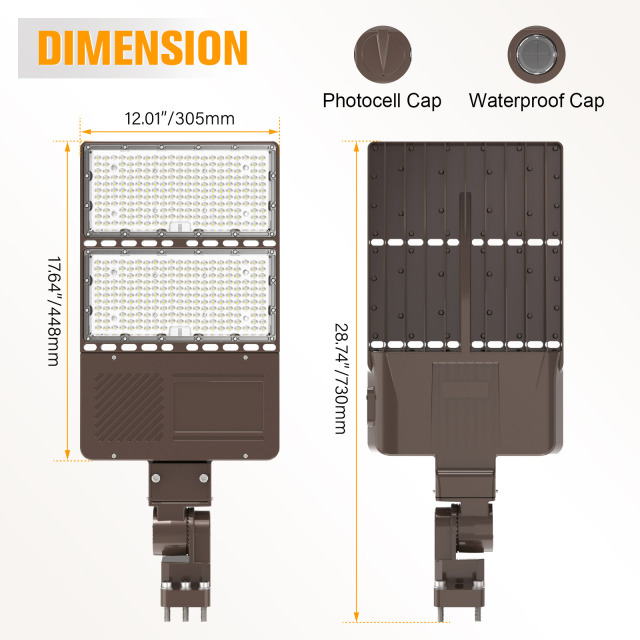 Ngtlight® 240W LED Parking Lot Lights 33600LM-1000W MH/HID Replacement 5000K IP65 LED Shoebox Pole Lights For Driveway Tennis Court Slip Fitter