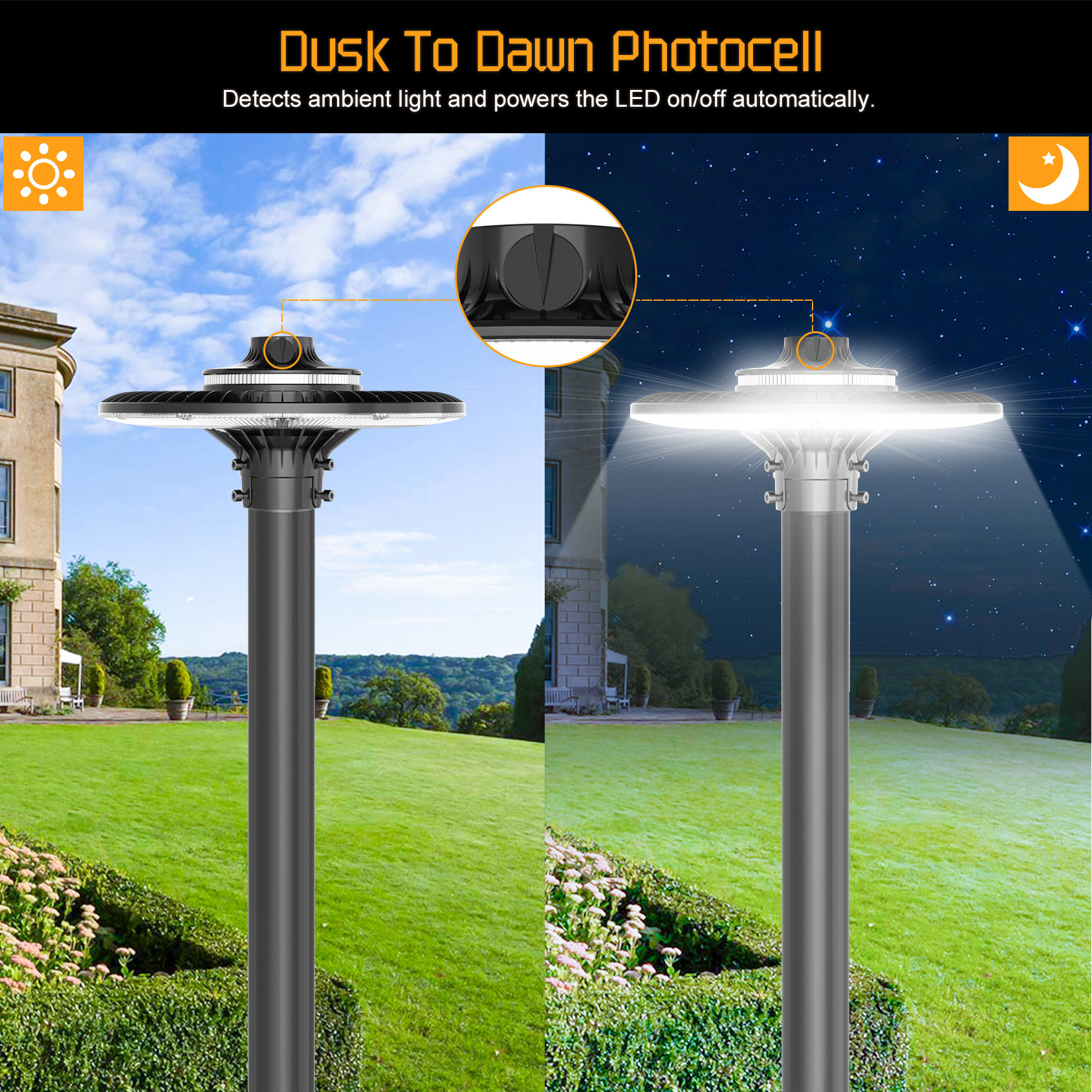 Led pole top lights cheap