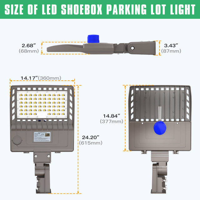 Ngtlight® 200W LED Parking Lot Lights 28000LM-720W MH/HID Replacement 5000K IP65 LED Shoebox Pole Lights For Driveway Tennis Court Slip Fitter