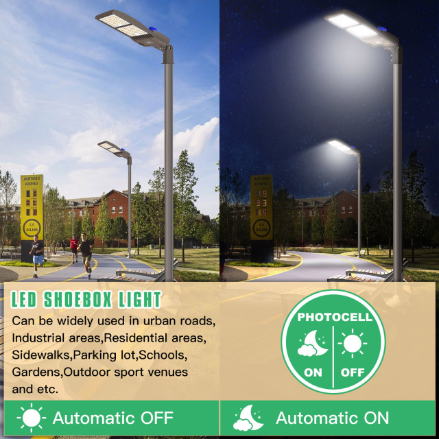 Ngtlight® 320W LED Parking Lot Light 44800LM UL DLC 5000K IP65 Outdoor Commercial Street Area Lighting