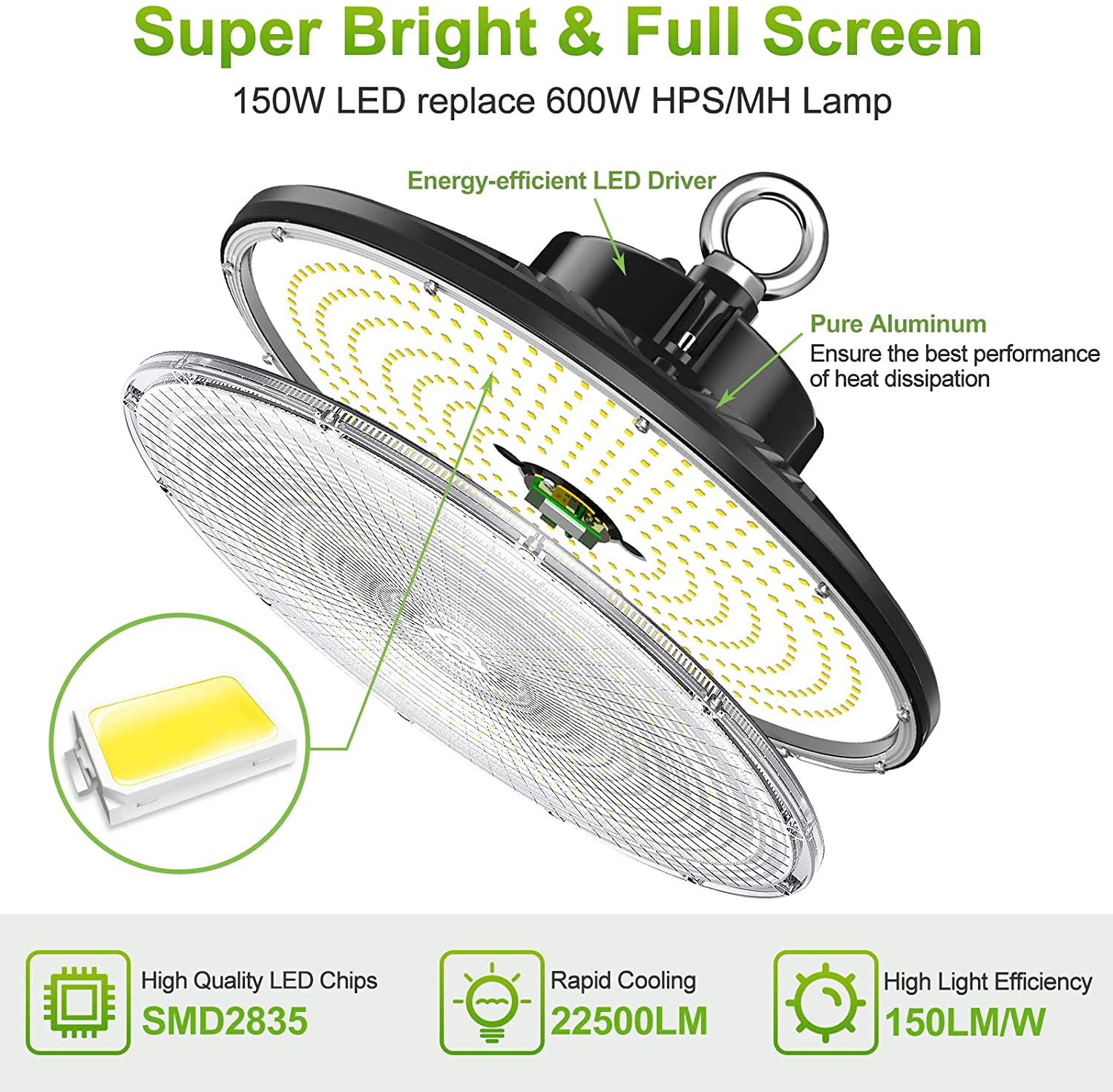 Ngtlight® 300W LED High Bay Light 42000lm 0-10V Dimmable 5000K