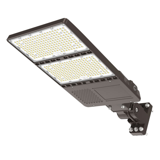 Ngtlight® 320W LED Parking Lot Lights 44800LM-1500W MH/HID Replacement 5000K IP65 LED Shoebox Pole Lights For Driveway Tennis Court Slip Fitter