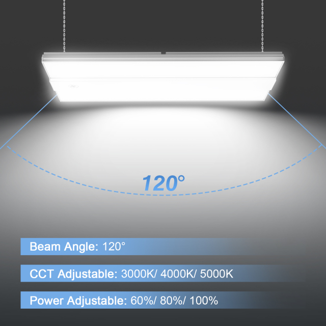 Ngtlight® 150W LED Linear High Bay Light Adjustable CCT and wattage 100~277V input voltage