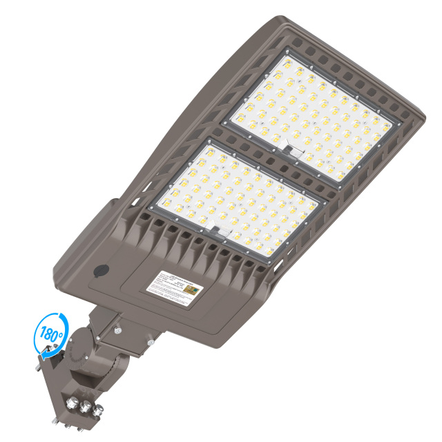 Ngtlight® 320W LED Parking Lot Light Built-in Photocell UL DLC 5000K IP65 Outdoor Commercial Street Area Lighting