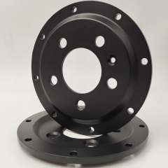 Forged aluminum brake disc bell floating center cap