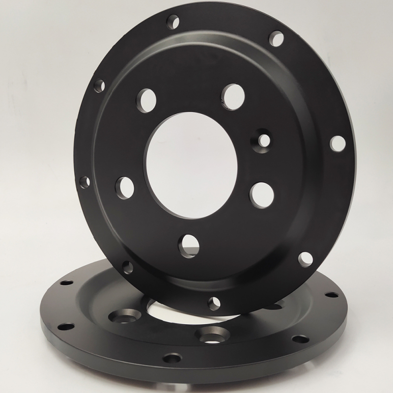 Forged aluminum brake disc bell floating center cap