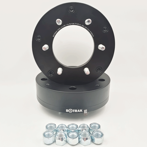 wheel and hub centric 5x165.1 to 6x139.7 5 lug to 6 lug wheel spacer adapters fit LR 90 110 defender range rover classic discory 1