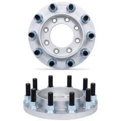 BOTRAK 8 lug to 10 lug 8x6.5 to 22.5" 24.5" forged aluminum semi wheel adapters fit F250 F350
