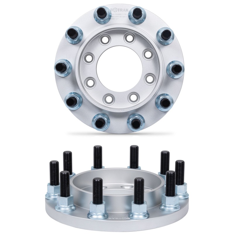 BOTRAK 8 lug to 10 lug 8x6.5 to 22.5" 24.5" forged aluminum semi wheel adapters fit F250 F350