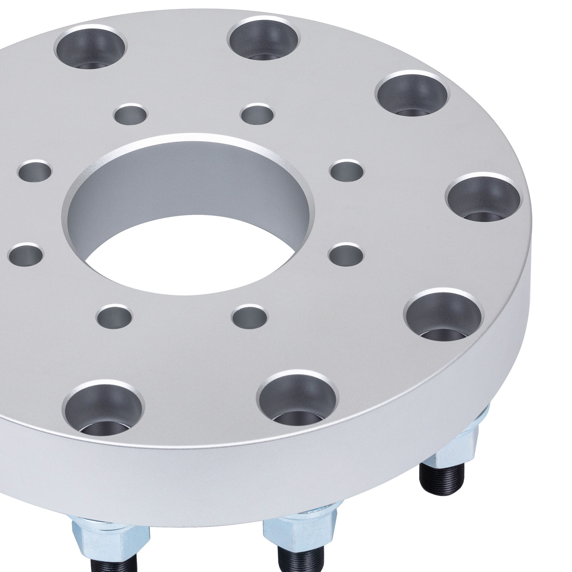 BOTRAK 8 lug to 10 lug 8x6.5 to 22.5" 24.5" forged aluminum semi wheel adapters fit F250 F350