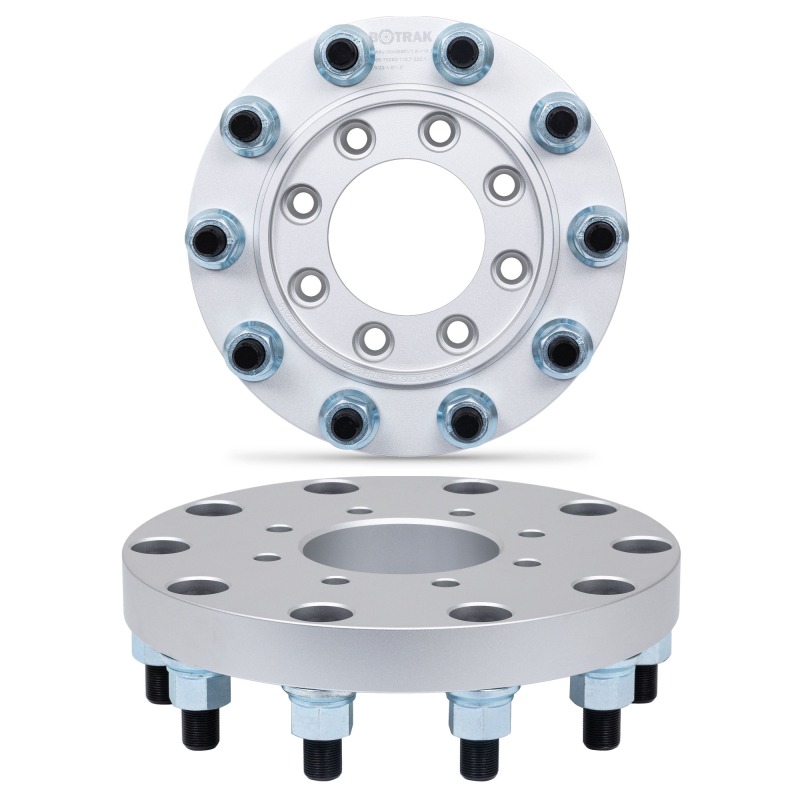 BOTRAK true forged alloy t6 6061 8x6.5 to 10x285 22.5" 24.5 semi truck wheel adapters spacers fit ford f250 f350