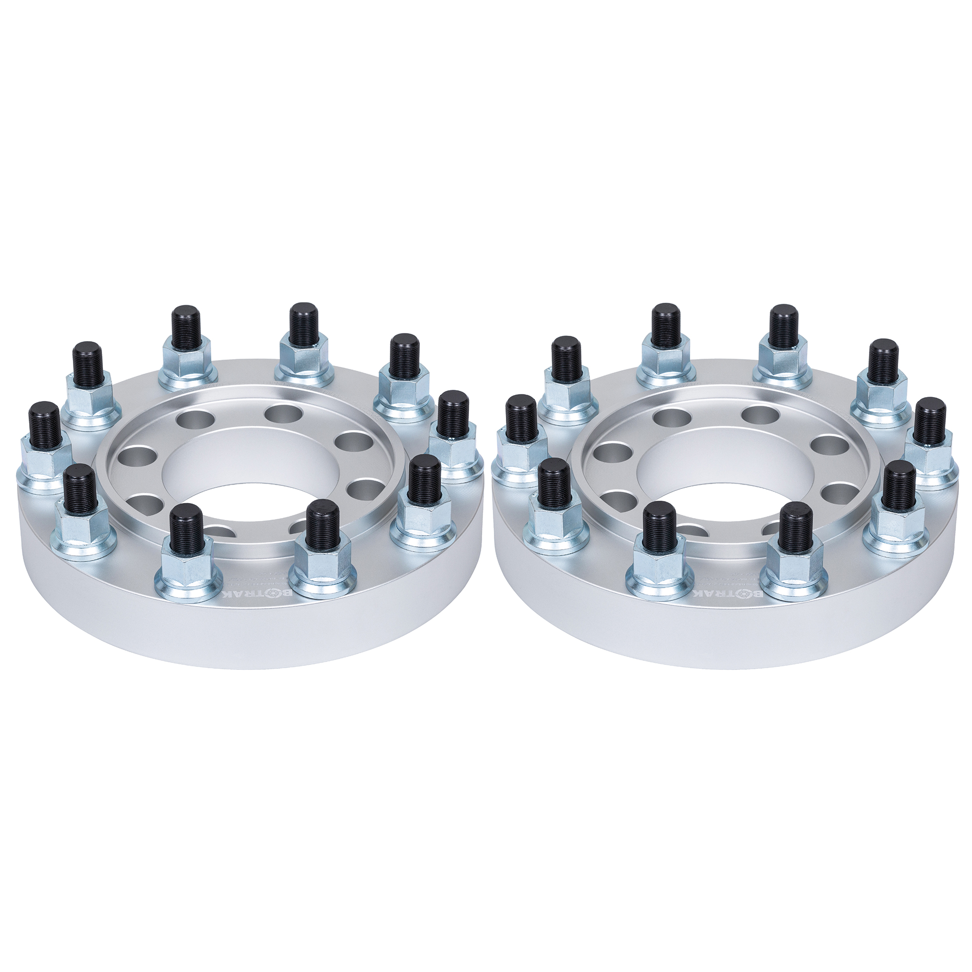 BOTRAK 8 lug to 10 lug 8x170 to 22.5" 24.5" forged aluminum semi wheel adapters fit F250 F350