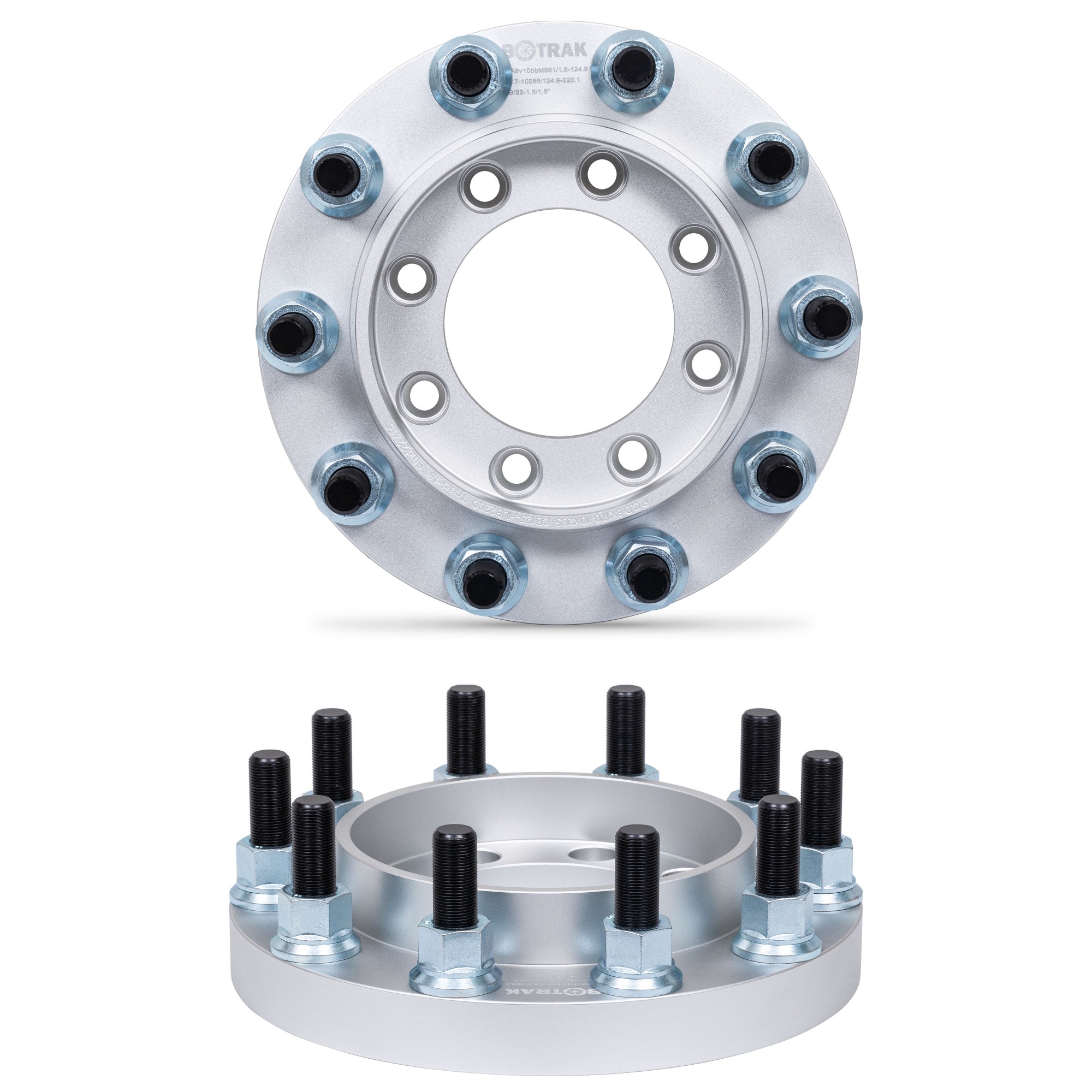 BOTRAK 8 lug to 10 lug 8x170 to 22.5" 24.5" 10x285 aluminum wheel adapter spacer fit ford f250 f350 dually