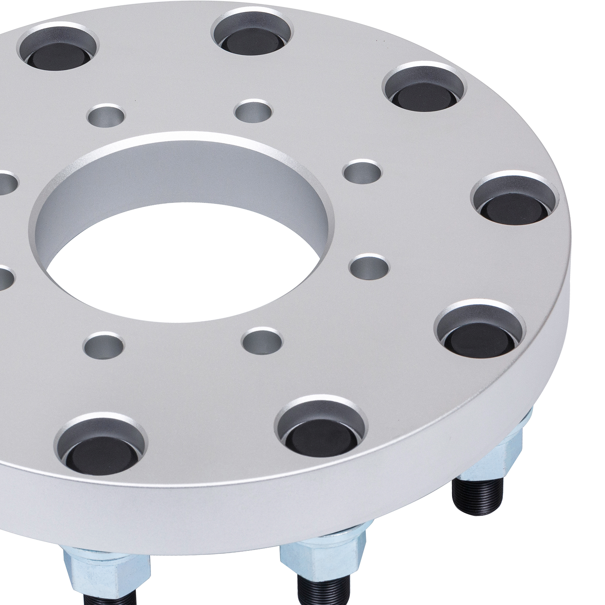 BOTRAK 8 lug to 10 lug 8x170 to 22.5" 24.5" forged aluminum semi wheel adapters fit F250 F350