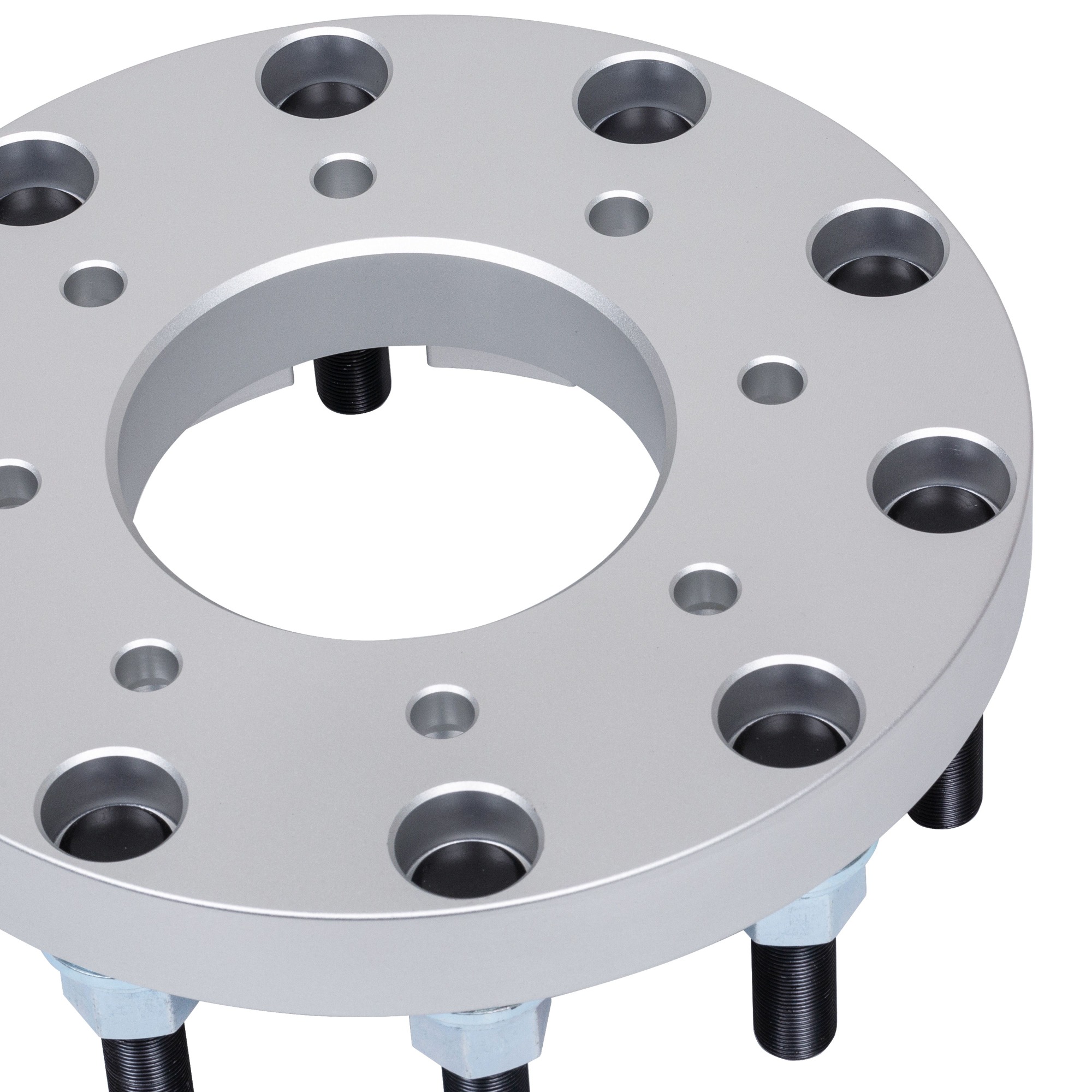BOTRAK 8 to 10 Lug 8x200 to 10x285 22.5" 24.5" Dually Semi Wheel Adapters Spacers for ford F350 F450 Super Duty 4x4