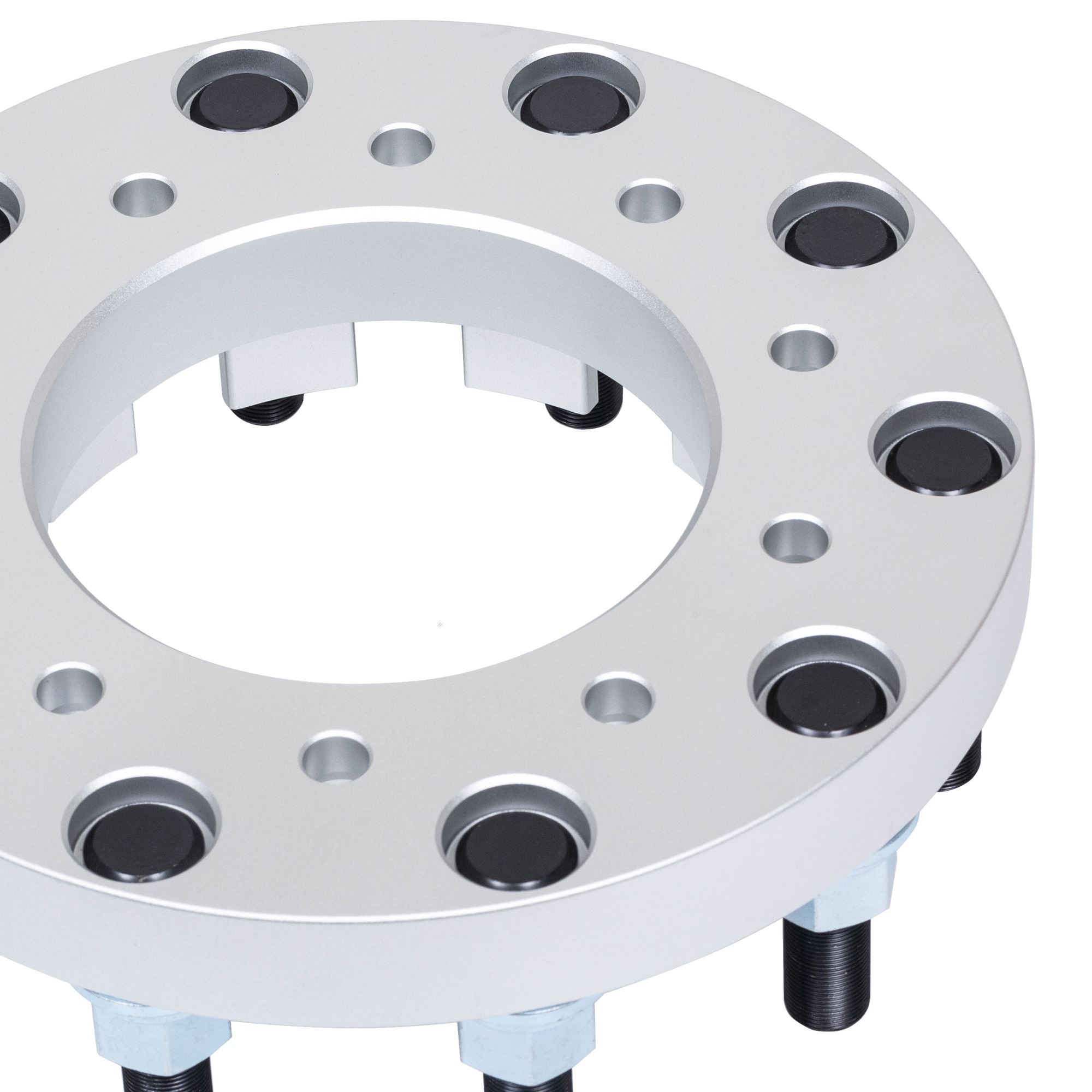 BOTRAK 10 Lug 10x225 to 10x285 22.5" 24.5" Forged Aluminum Wheel Spacer Adapter for ford F450 F550 ram 4500 5500 Dually