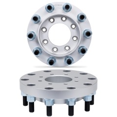BOTRAK 8 to 10 lug Wheel Spacers Adapters 8x6.5 to 10x285 for Dodge Ram 2500 3500 Van Dually Rear Wheels 22.5" 24.5"