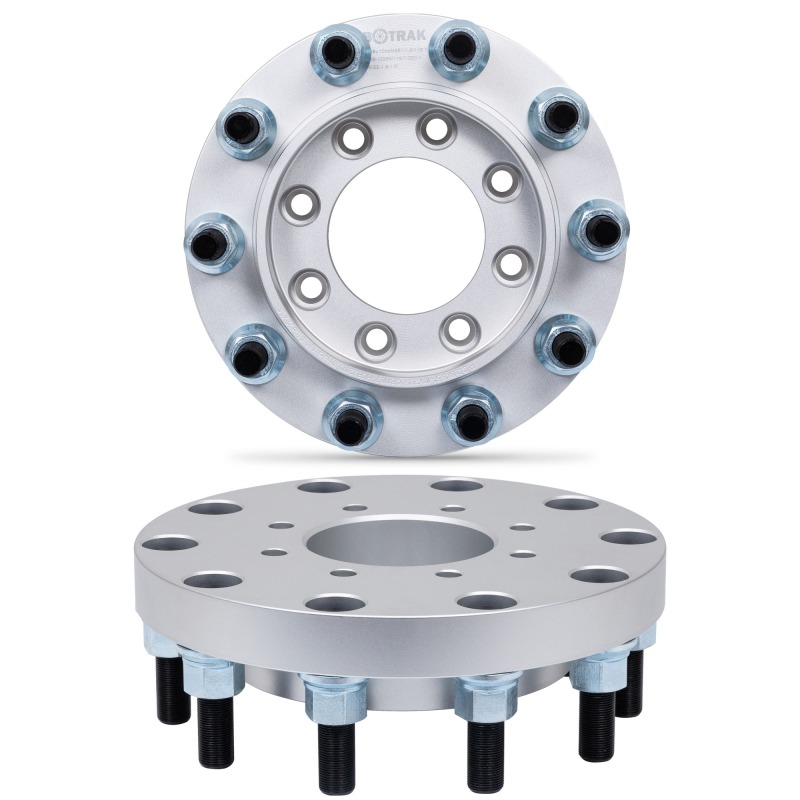 BOTRAK 8 to 10 lug Wheel Spacers Adapters 8x6.5 to 10x285 for Dodge Ram 2500 3500 Van Dually Rear Wheels 22.5" 24.5"