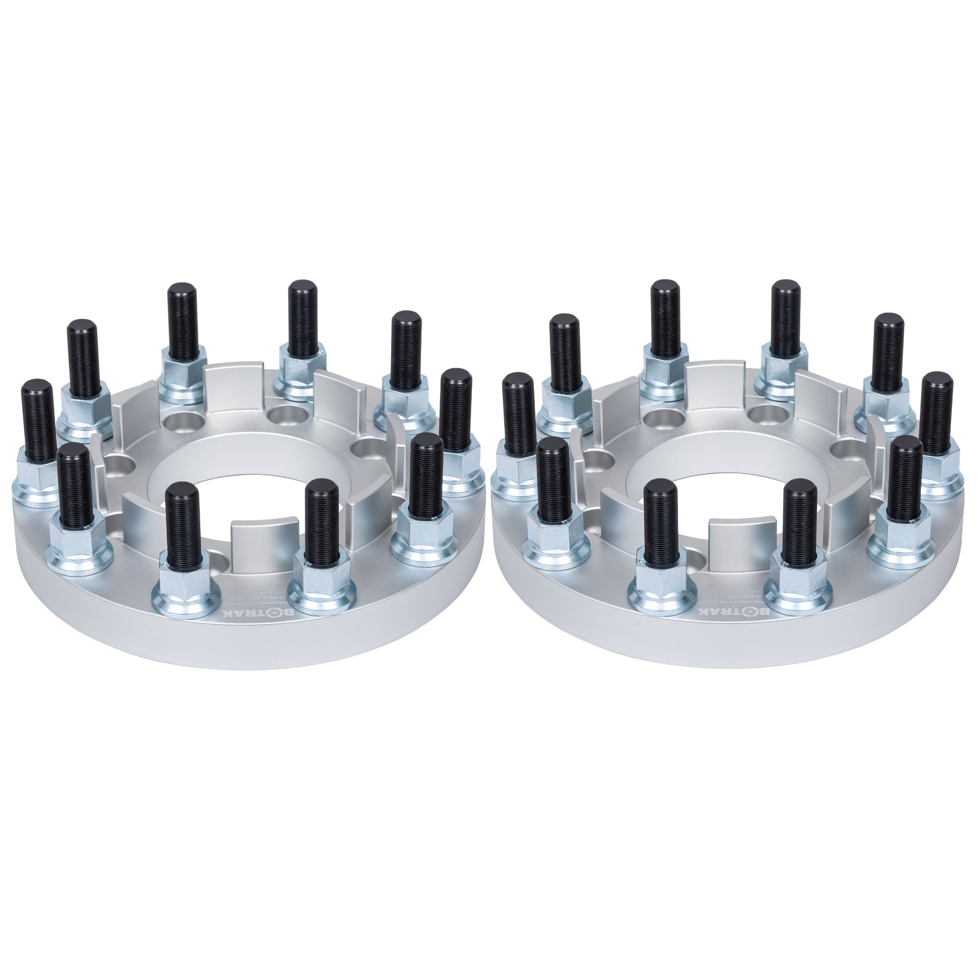 BOTRAK 8 to 10 Lug 8x200 to 10x285 22.5" 24.5" Dually Semi Wheel Adapters Spacers for ford F350 F450 Super Duty 4x4