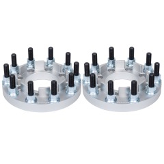 BOTRAK 8 to 10 Lug 8x200 to 10x285 22.5" 24.5" Dually Semi Wheel Adapters Spacers for ford F350 F450 Super Duty 4x4