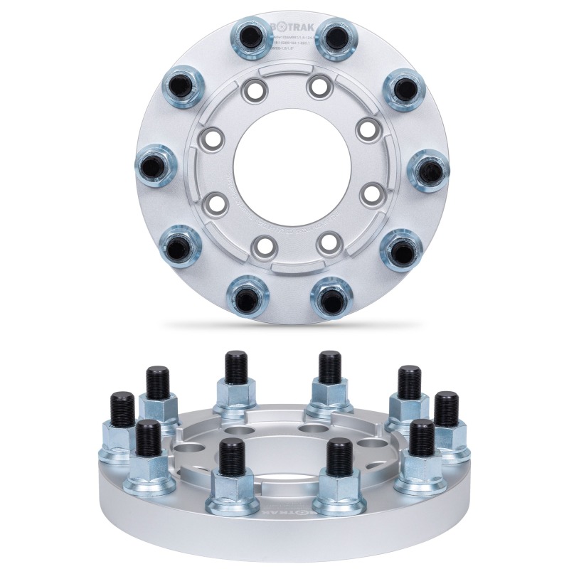 BOTRAK 8 to 10 lug 8x180 to 10x285 Wheel Spacer Adapter for GMC Sierra 2500HD Chevrolet Silverado 2500 Semi Truck Rims 22.5" 24.5"