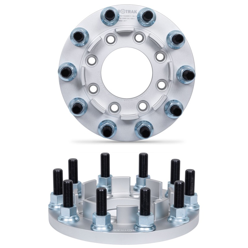 BOTRAK 8 lug to 10 lug 8x180 to 10x285 alloy dually wheel adapters spacers for chevy silverado gmc 2500 3500