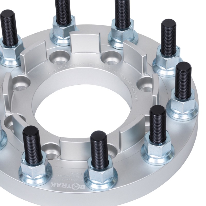 BOTRAK 8 to 10 Lug 8x200 to 10x285 22.5" 24.5" Dually Semi Wheel Adapters Spacers for ford F350 F450 Super Duty 4x4