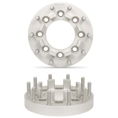 BOTRAK 8 Lug to 10 Lug 8x6.5 to 10x225 Dual Wheel Adapters for Chevrolet R2500 Suburban Silverado 3500 Classic GMC Sierra