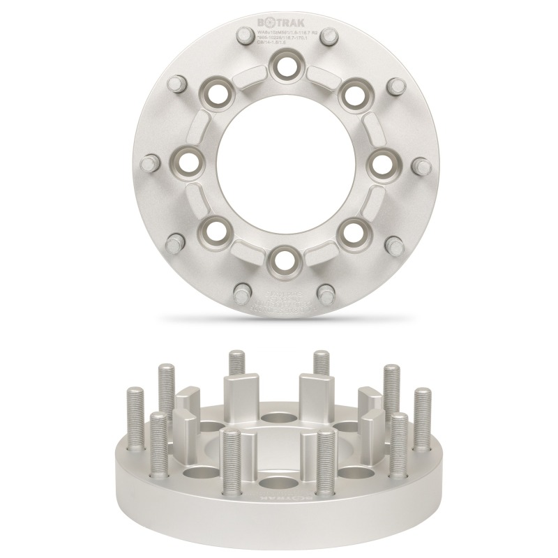 BOTRAK 8 Lug to 10 Lug 8x6.5 to 10x225 Dual Wheel Adapters for Chevrolet R2500 Suburban Silverado 3500 Classic GMC Sierra