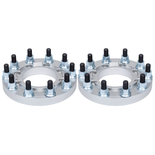 BOTRAK 8 to 10 Lug Forged T6 6061 8x210 to 10x285 Semi Truck Wheel Spacers Adapters for gmc sierra chevrolet 3500 Heavy Duty