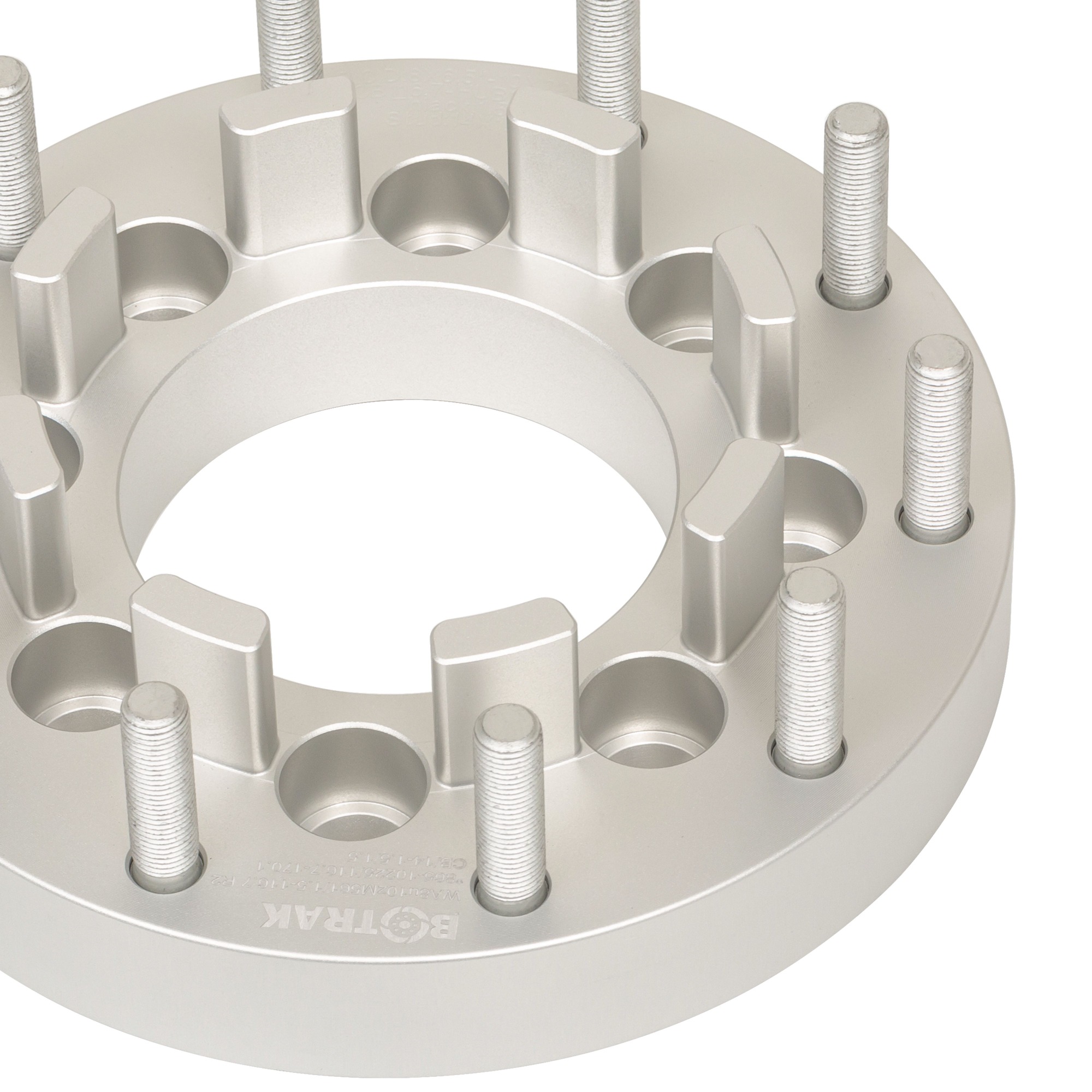 BOTRAK 8 Lug to 10 Lug 8x6.5 to 10x225 Dual Wheel Adapters for Chevrolet R2500 Suburban Silverado 3500 Classic GMC Sierra