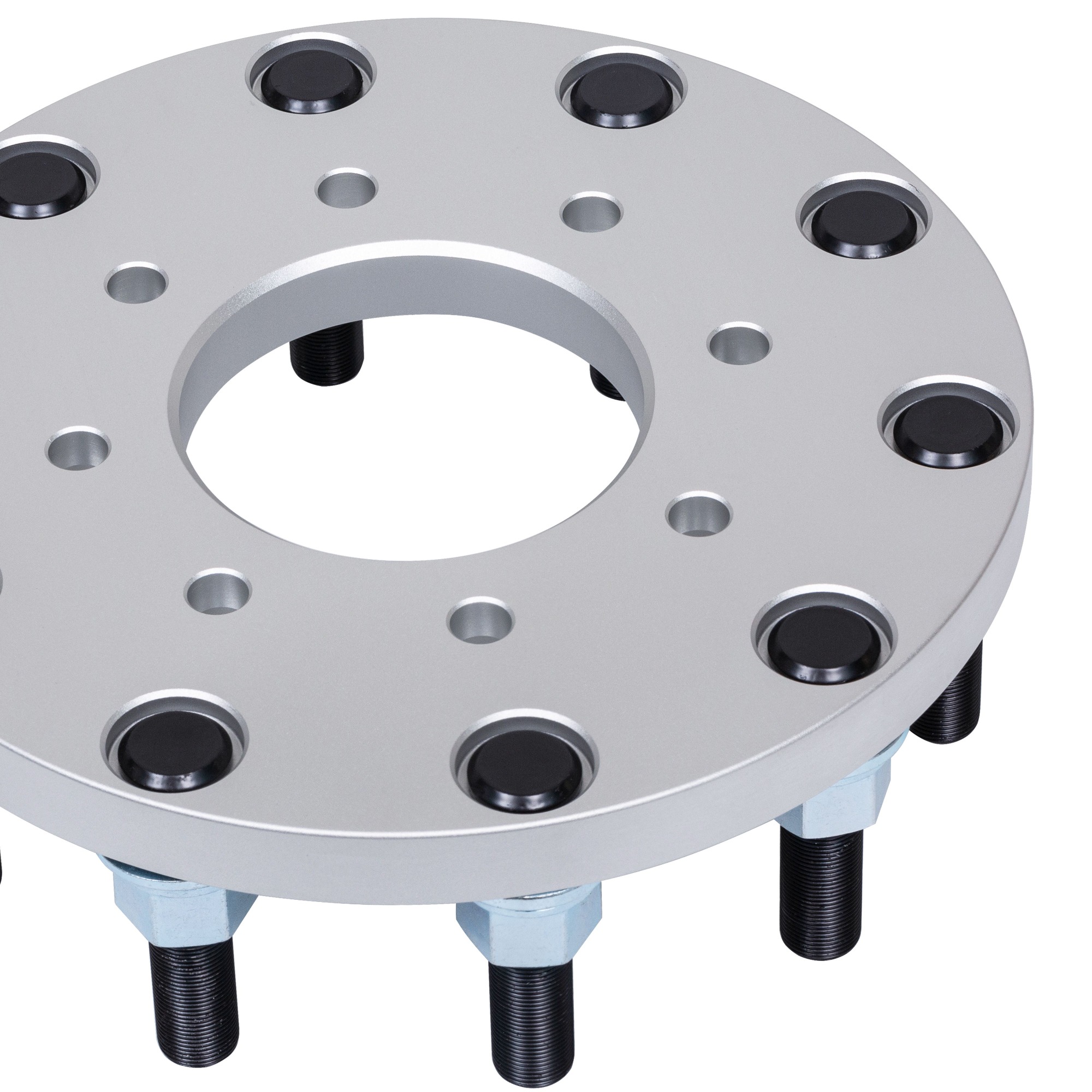 BOTRAK 8 lug to 10 lug 8x180 to 10x285 alloy dually wheel adapters spacers for chevy silverado gmc 2500 3500