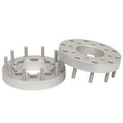 BOTRAK 8 Lug to 10 Lug 8x6.5 to 10x225 19.5" Semi Wheel Spacers Adapters for dodge ram 2500 3500