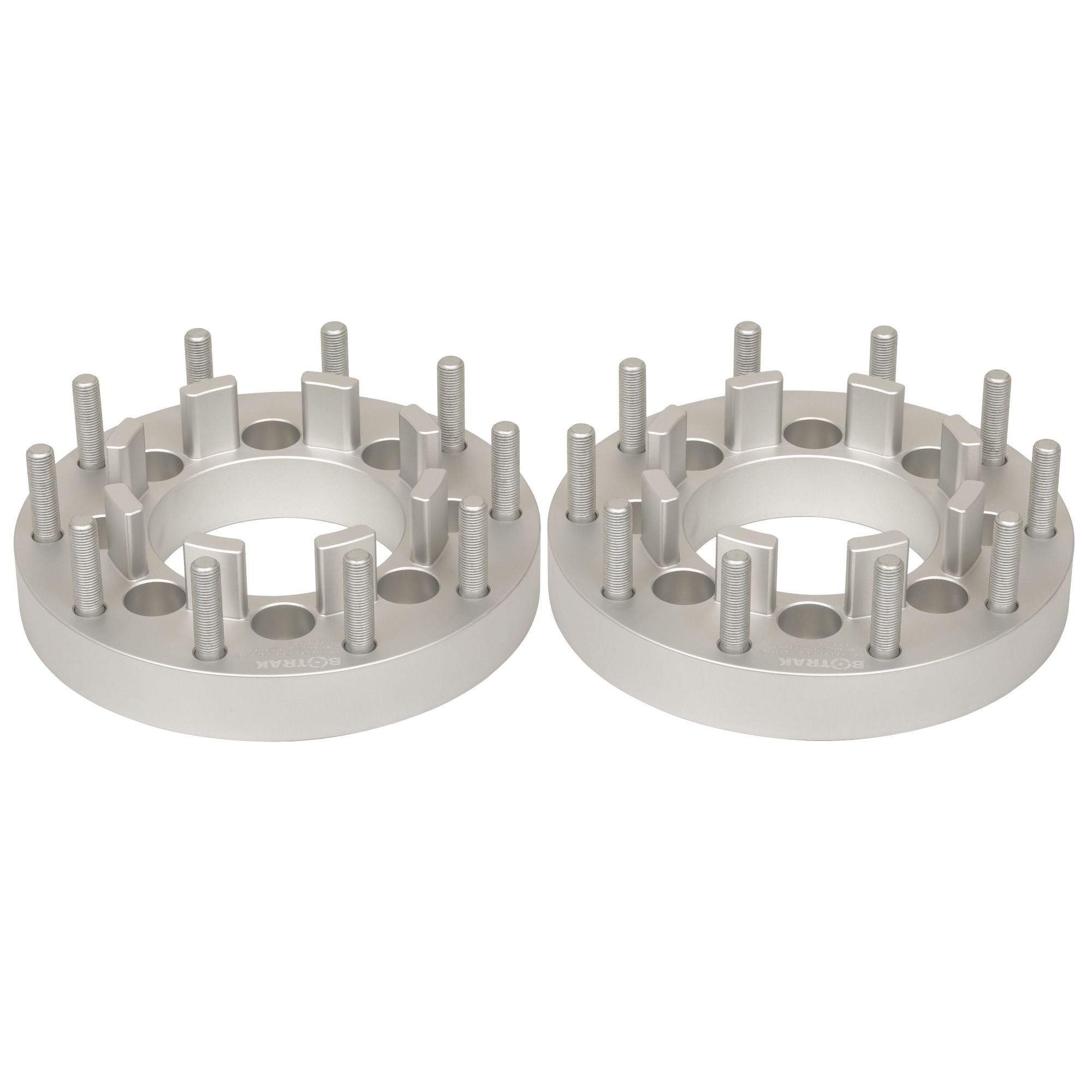 BOTRAK 8 Lug to 10 Lug 8x170 to 10x225 19.5" Rim Dual Wheel Adapters Spacers for ford F250 F350 off Road 4x4