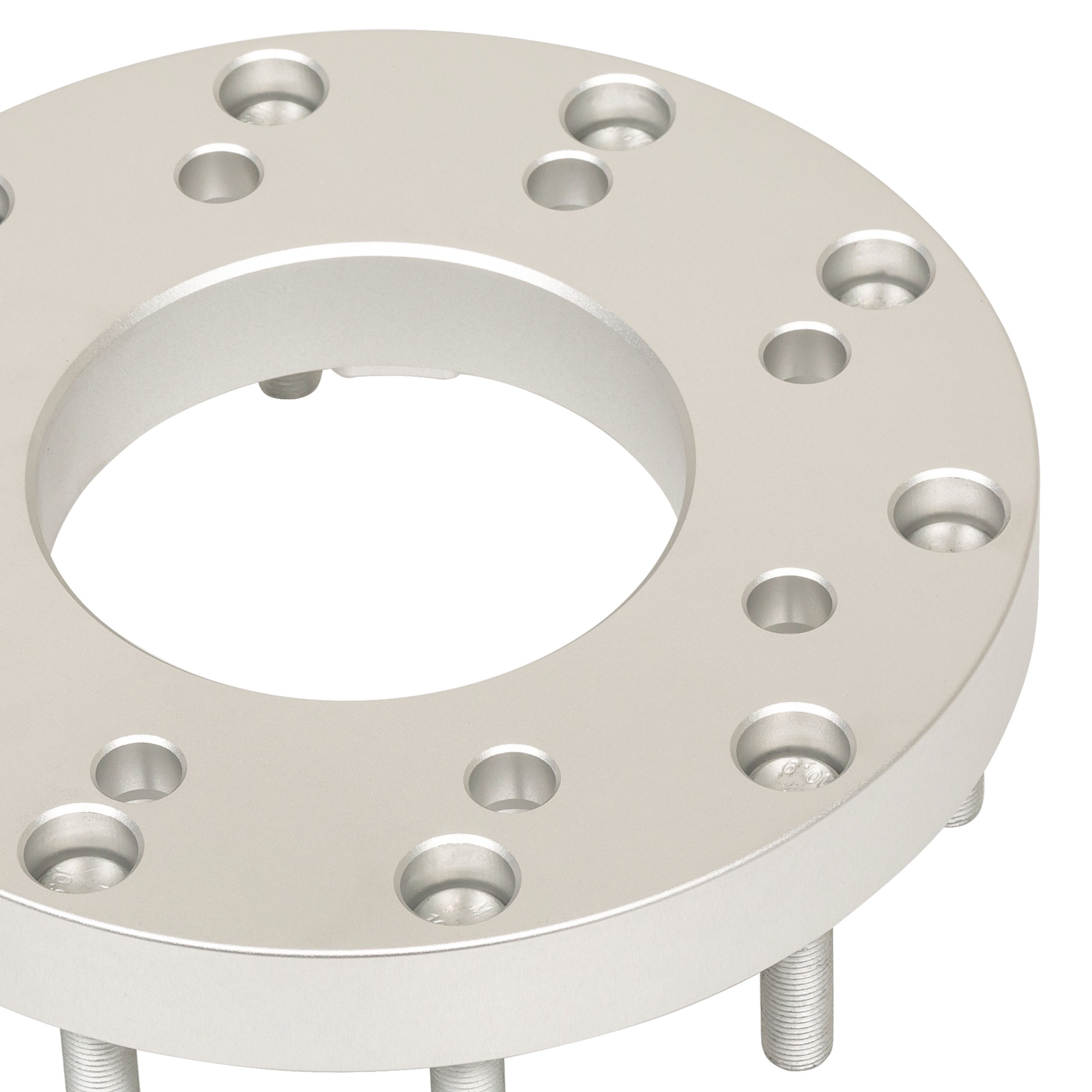 BOTRAK 8 to 10 Lug 8x180 to 10x225 Semi Aluminum Wheel Adapter Spacer for Chevrolet Silverado 2500 3500 GMC Sierra 2500HD